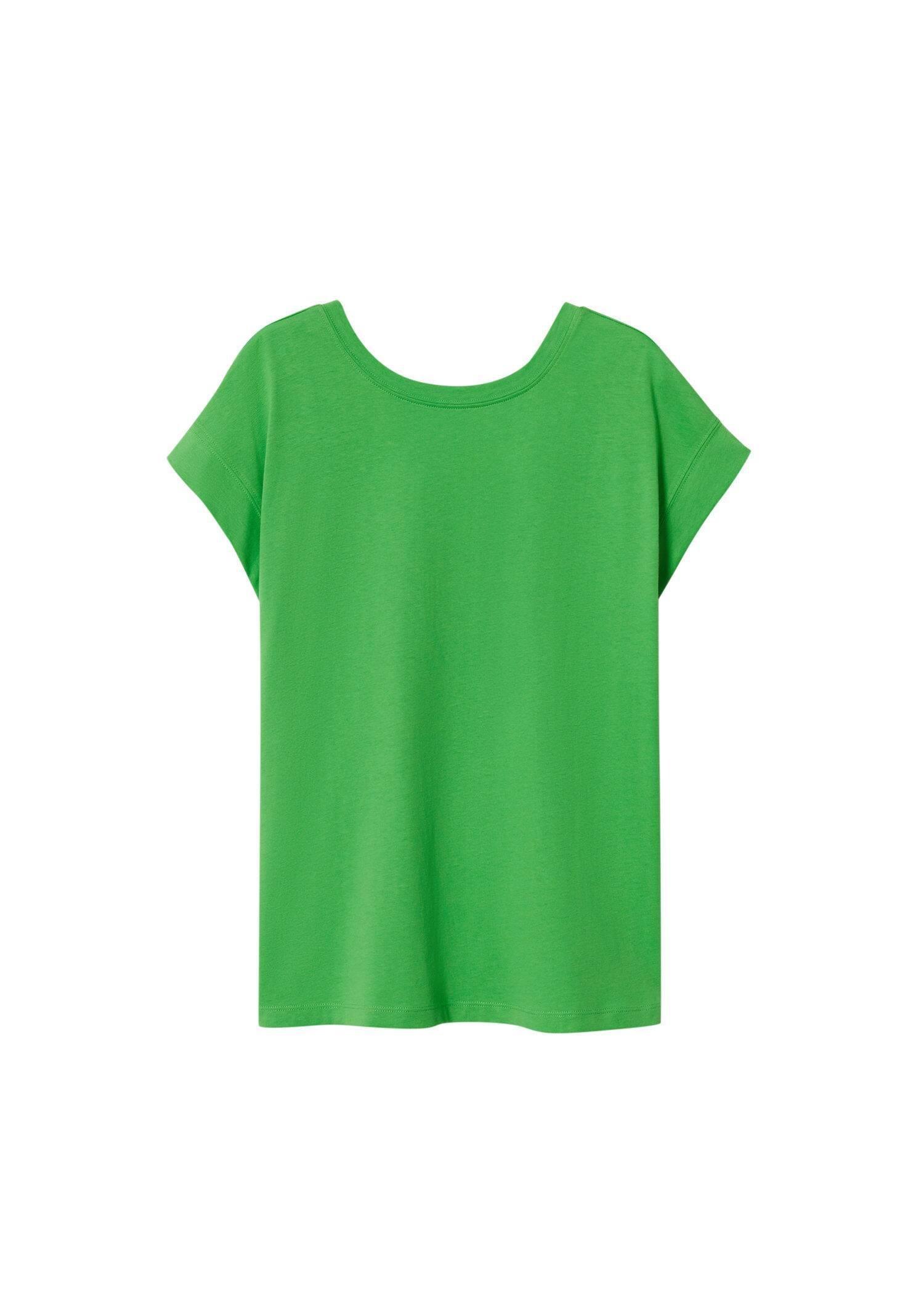 green Scoop back T-shirt, , large image number 5