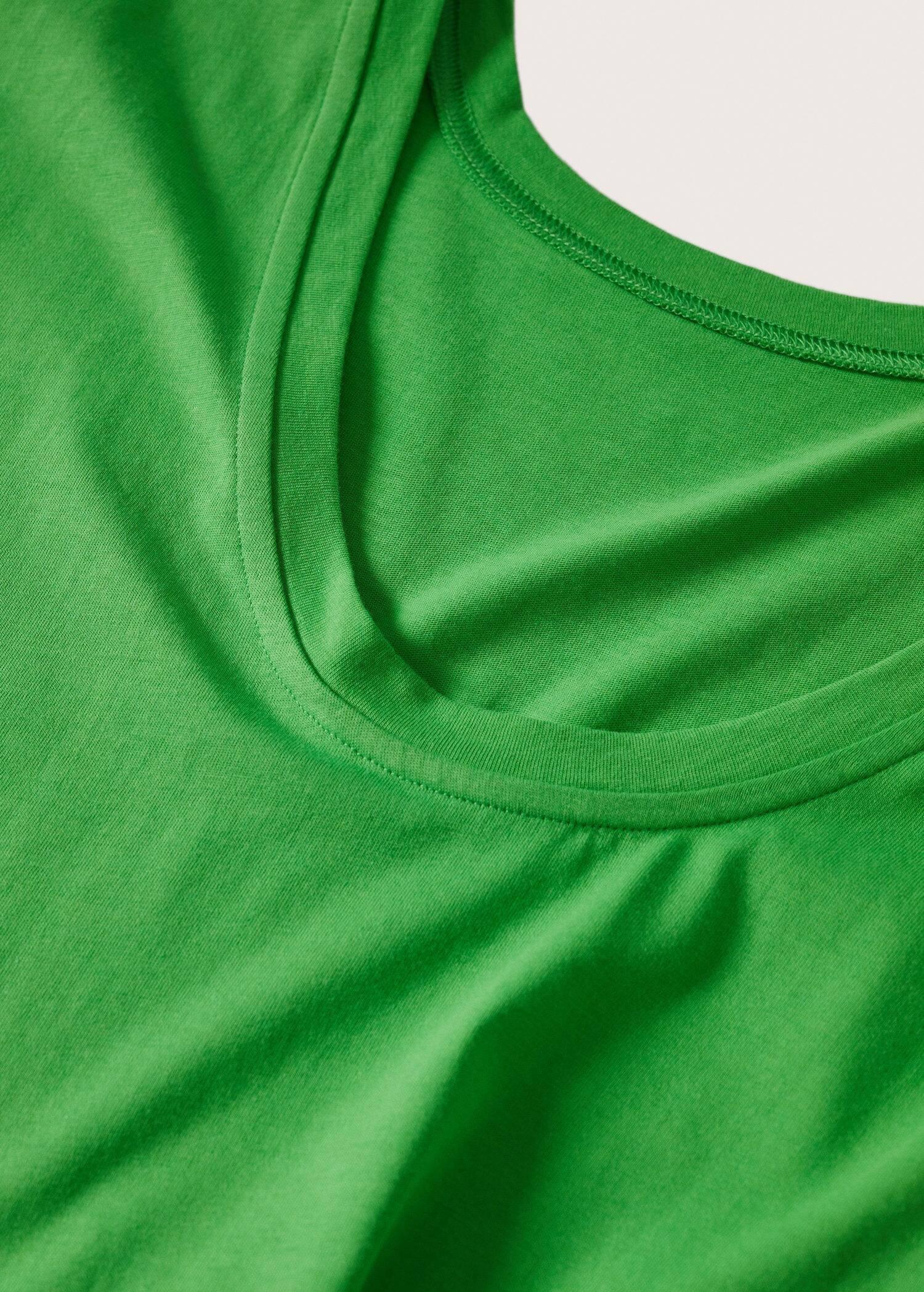 green Scoop back T-shirt, , large image number 6