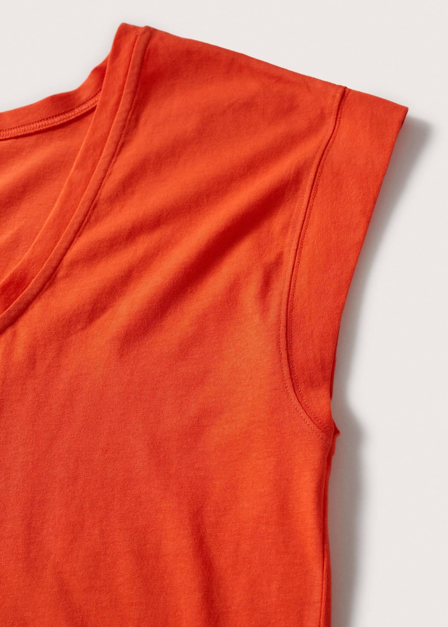 red Scoop back T-shirt, , large image number 5