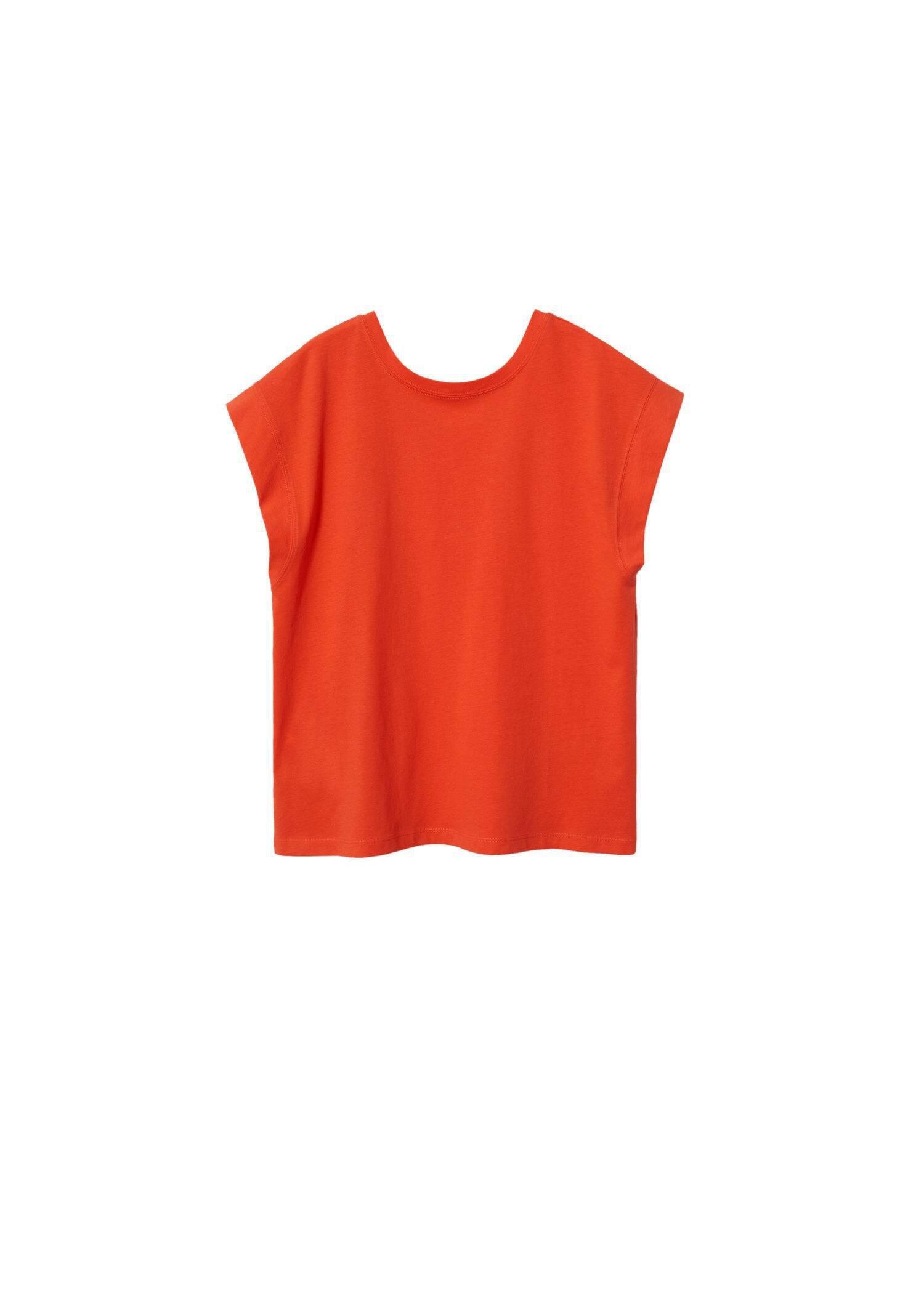 red Scoop back T-shirt, , large image number 7