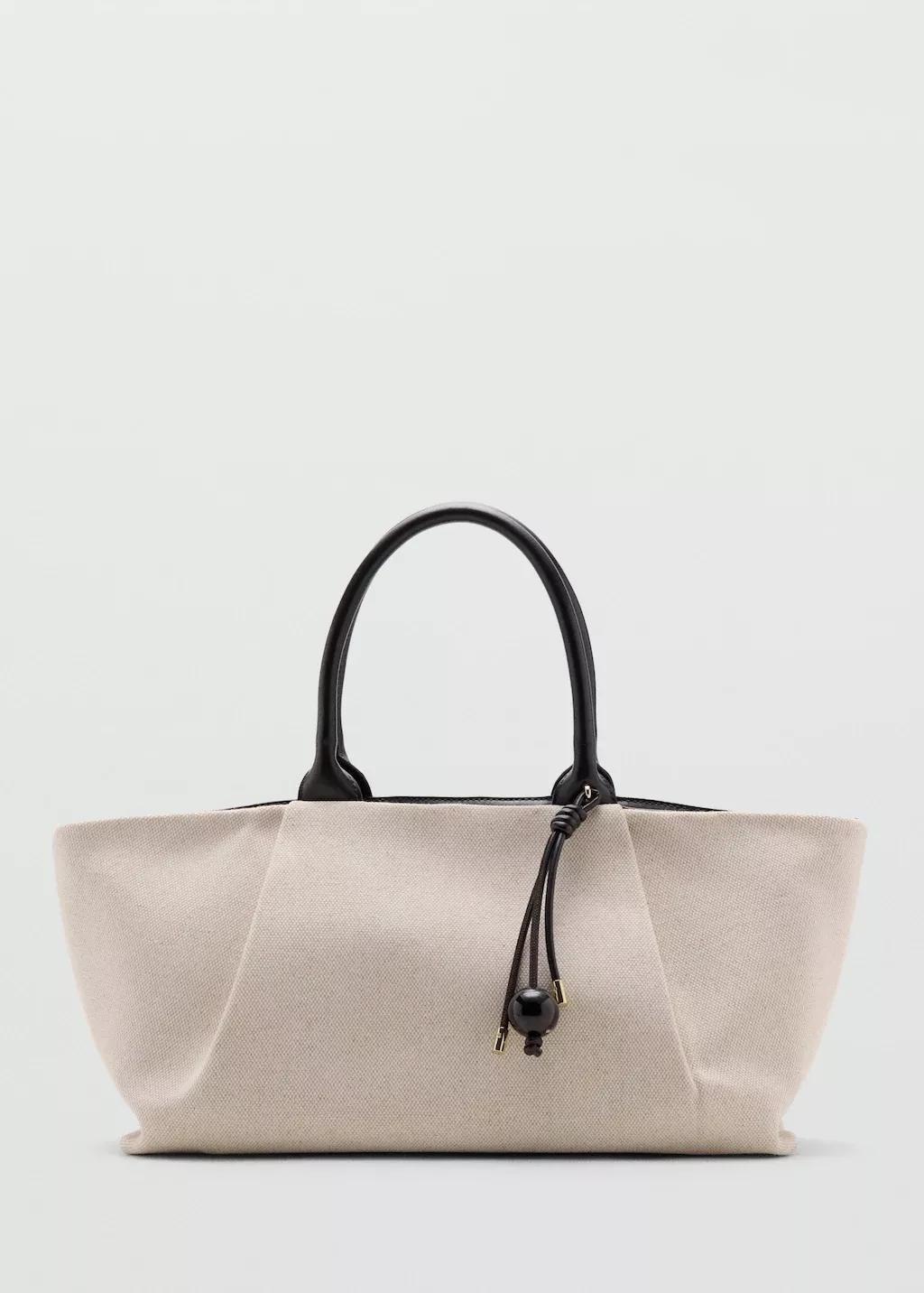 Black Canvas Tote Bag, 0201_99, large image number 4