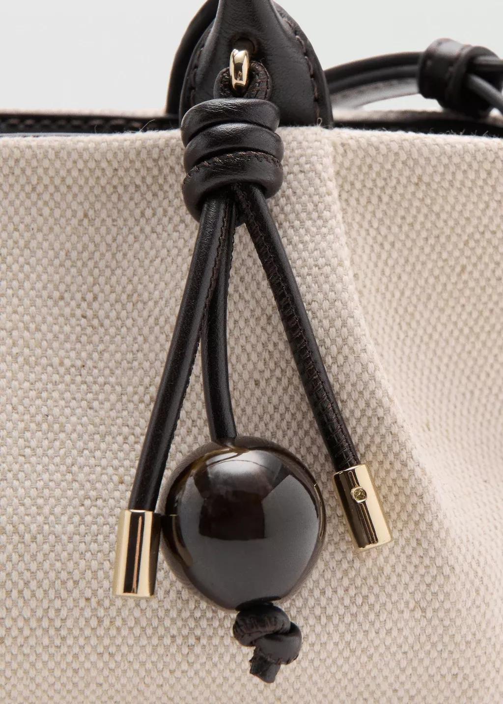 Black Small Canvas Handbag, 0201_99, large image number 2