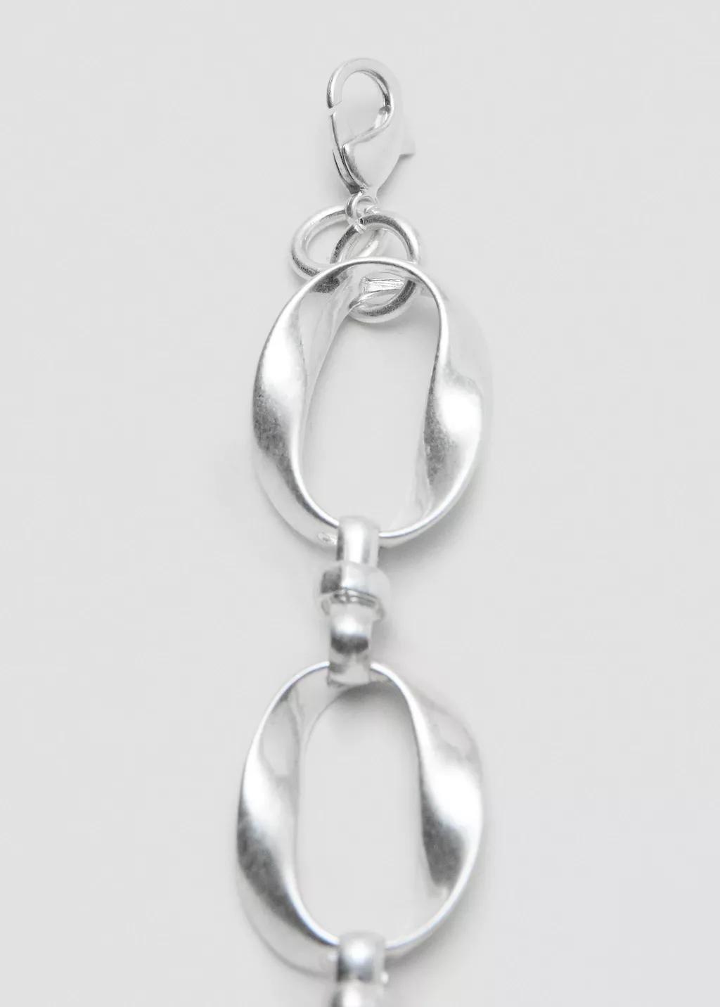 Silver Ring Chain Belt, Silver, large image number 1