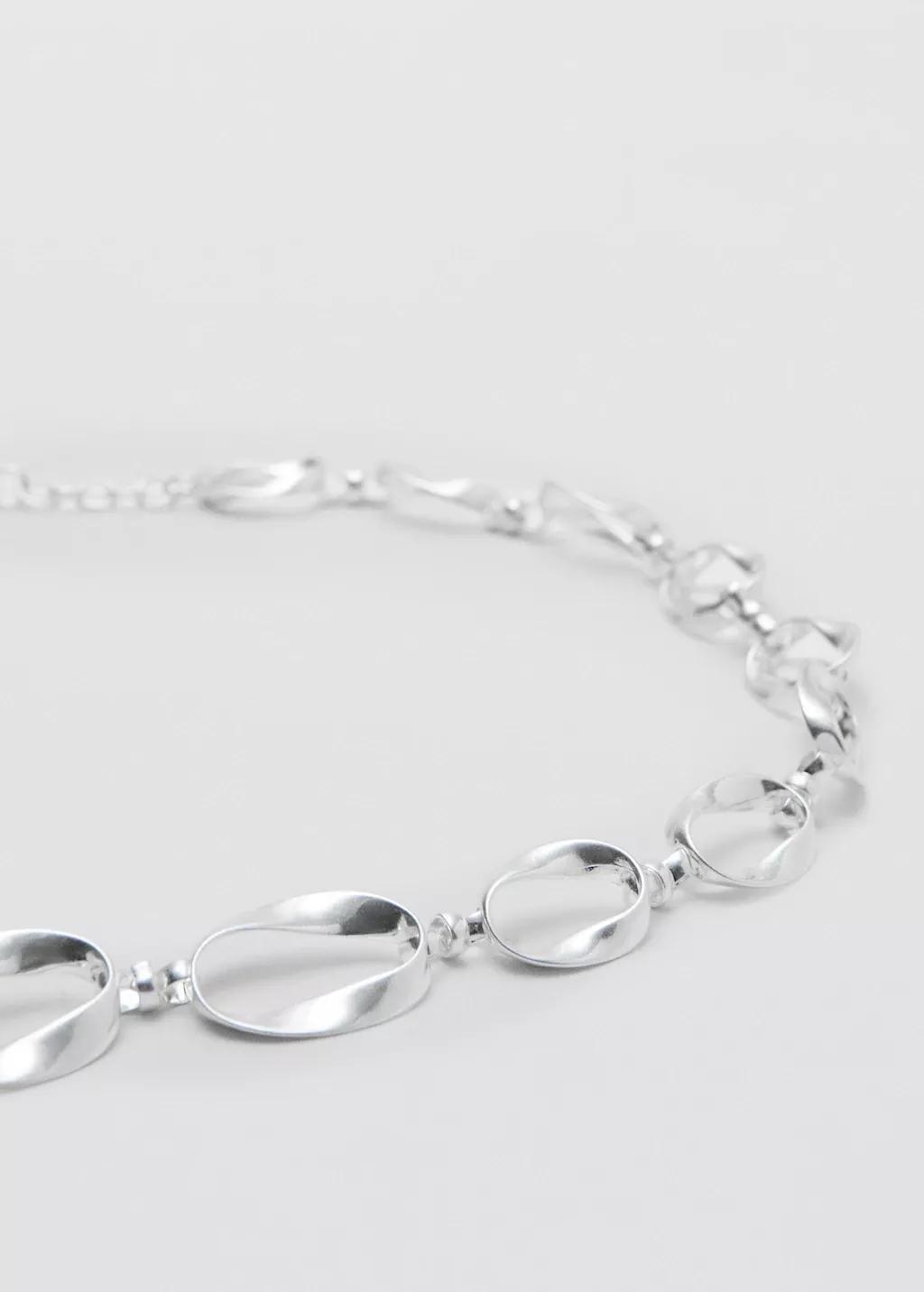 Silver Ring Chain Belt, Silver, large image number 2