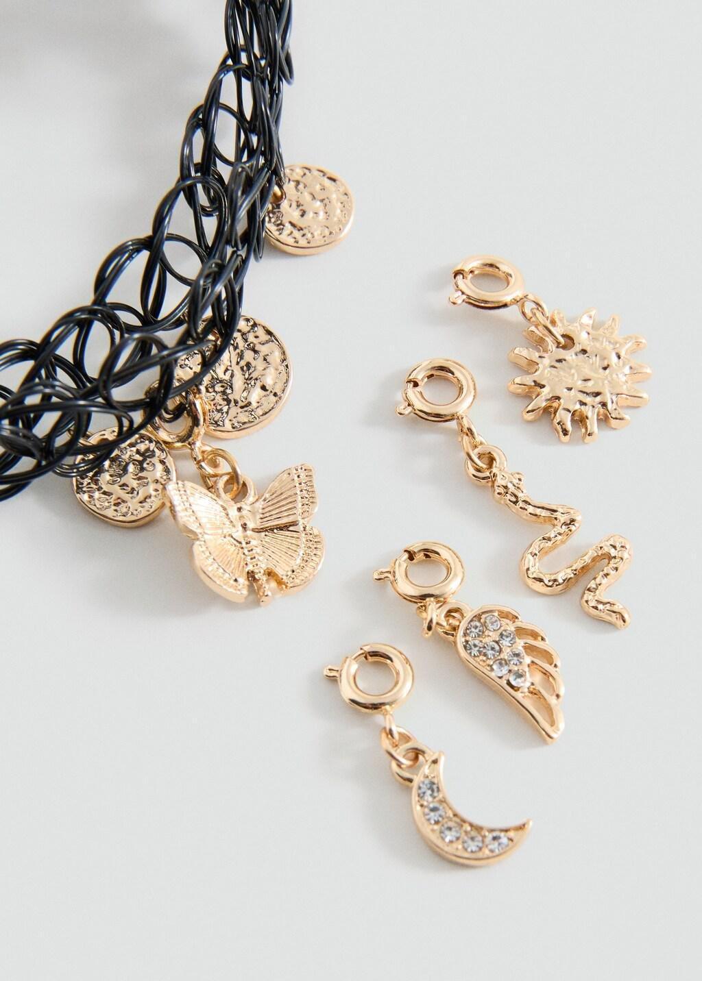 Black Chokers, Set Of 2, Kids Girls, Black, large image number 0