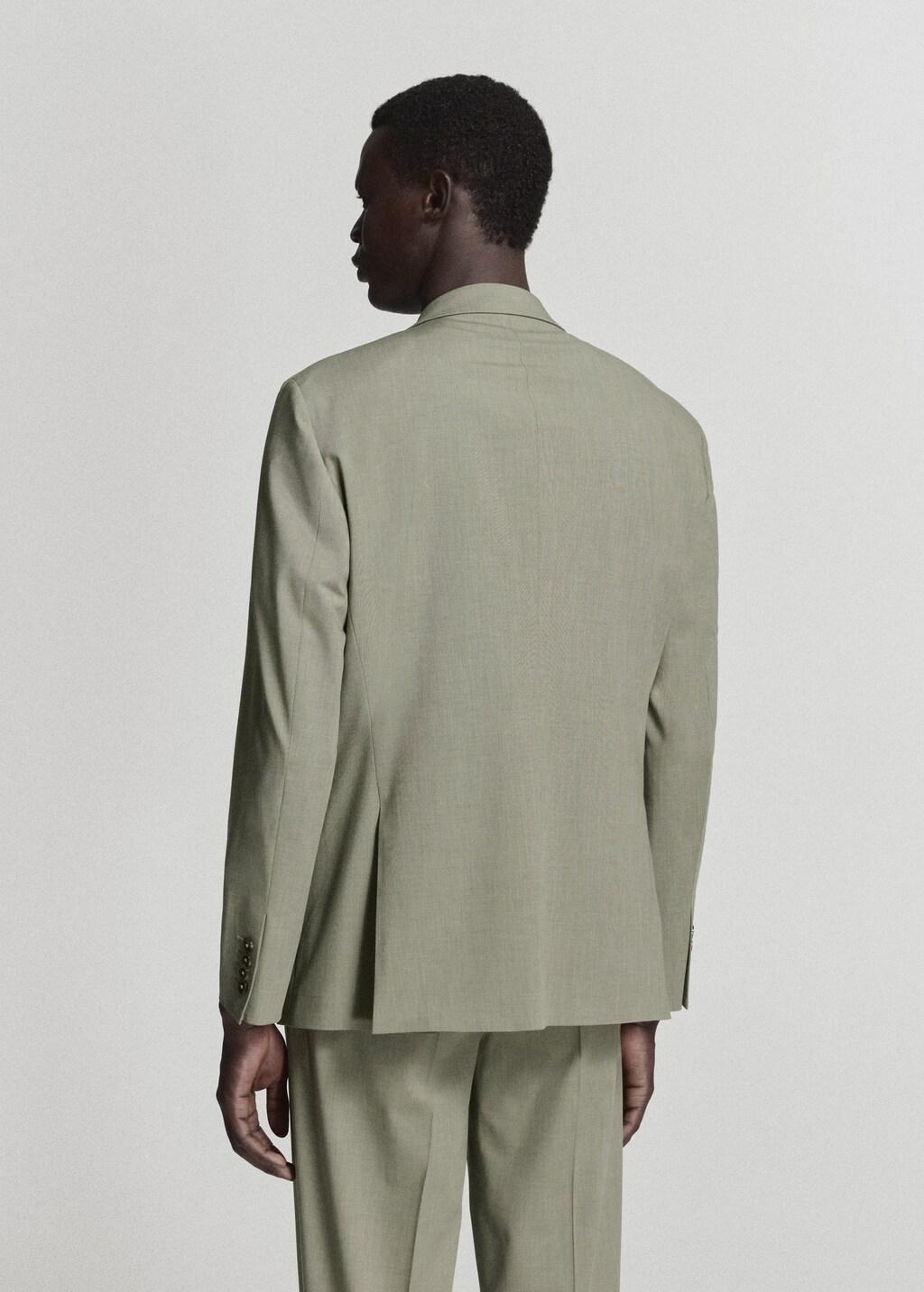 Green Milan Slim-Fit Suit Jacket, Green, large image number 2