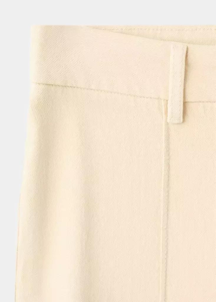 YELLOW High-waisted wide leg jeans with stitching, Yellow, large image number 11