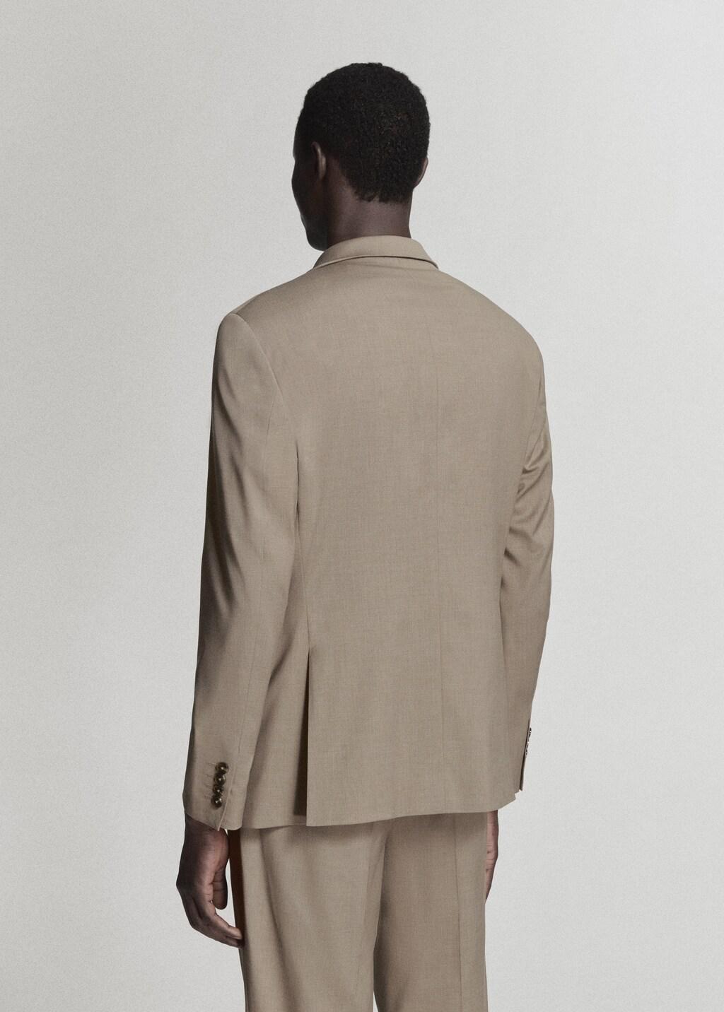 Brown Milan Slim-Fit Suit Jacket, Medium Brown, large image number 2