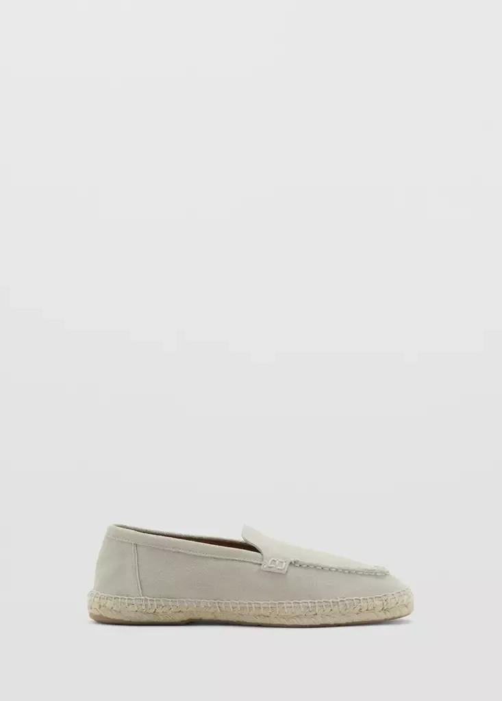 Brown Lt Pastel Jute Leather Shoe, Light Pastel Brown, large image number 4
