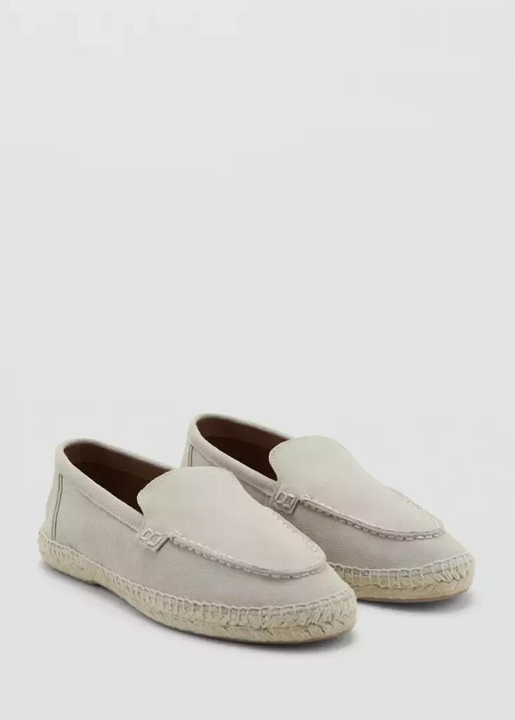 Brown Lt Pastel Jute Leather Shoe, Light Pastel Brown, large image number 5