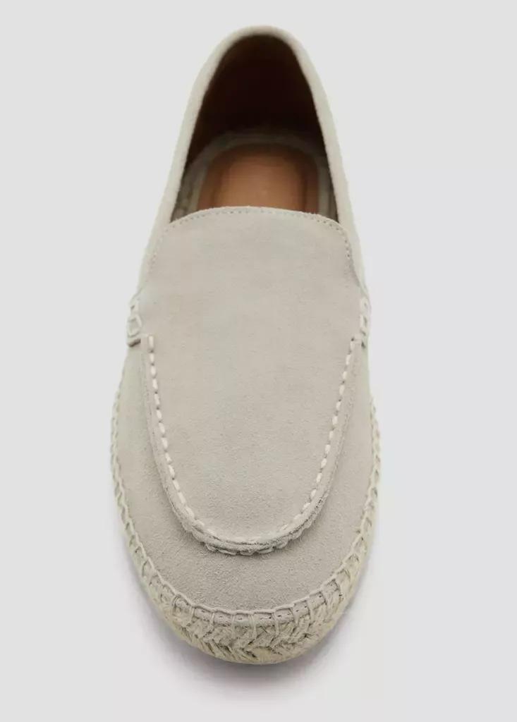 Brown Lt Pastel Jute Leather Shoe, Light Pastel Brown, large image number 7