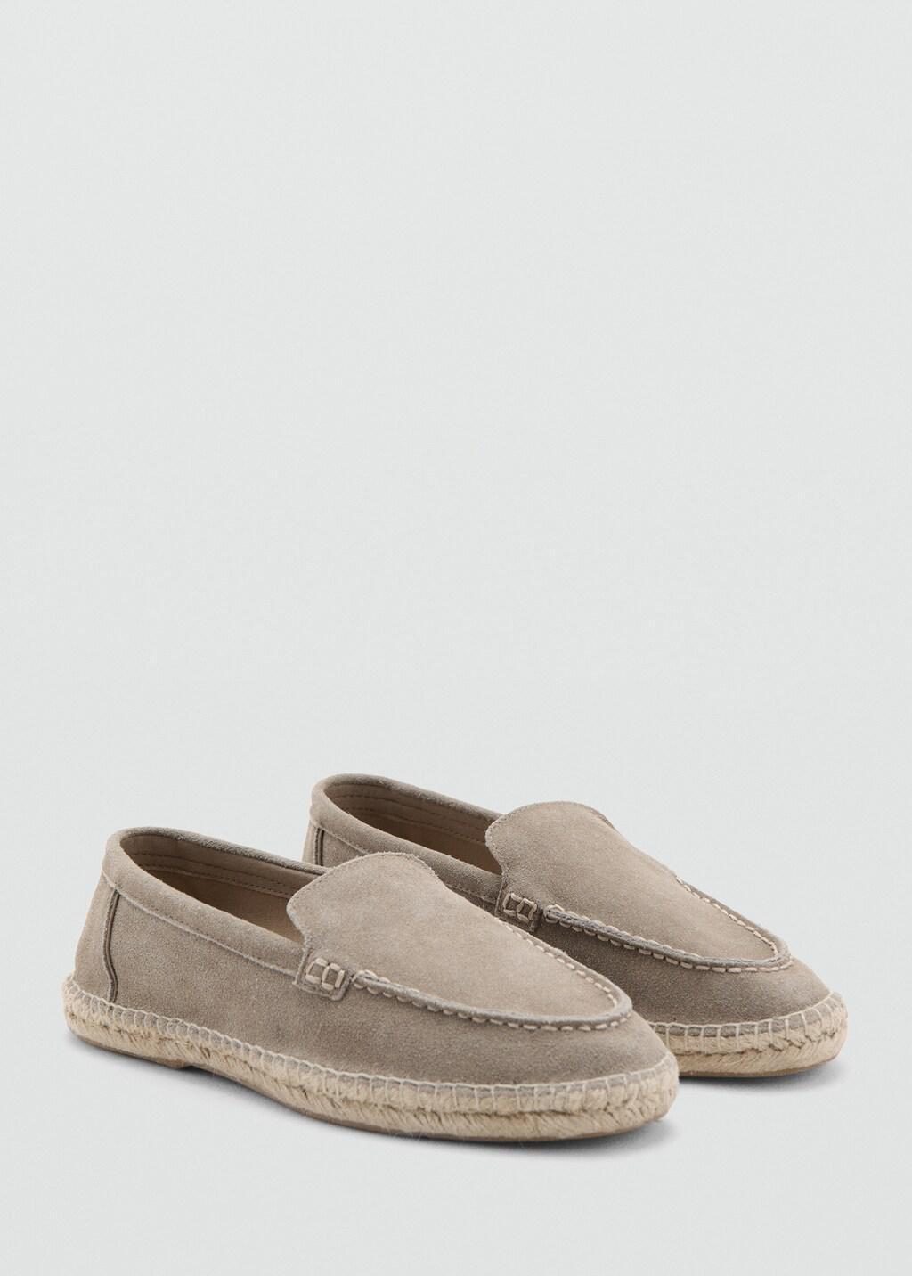Brown Jute Leather Shoe, Medium Brown, large image number 0