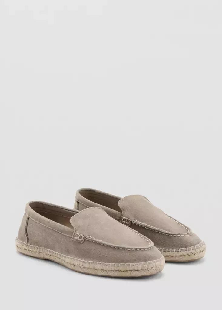 Brown Jute Leather Shoe, Medium Brown, large image number 5