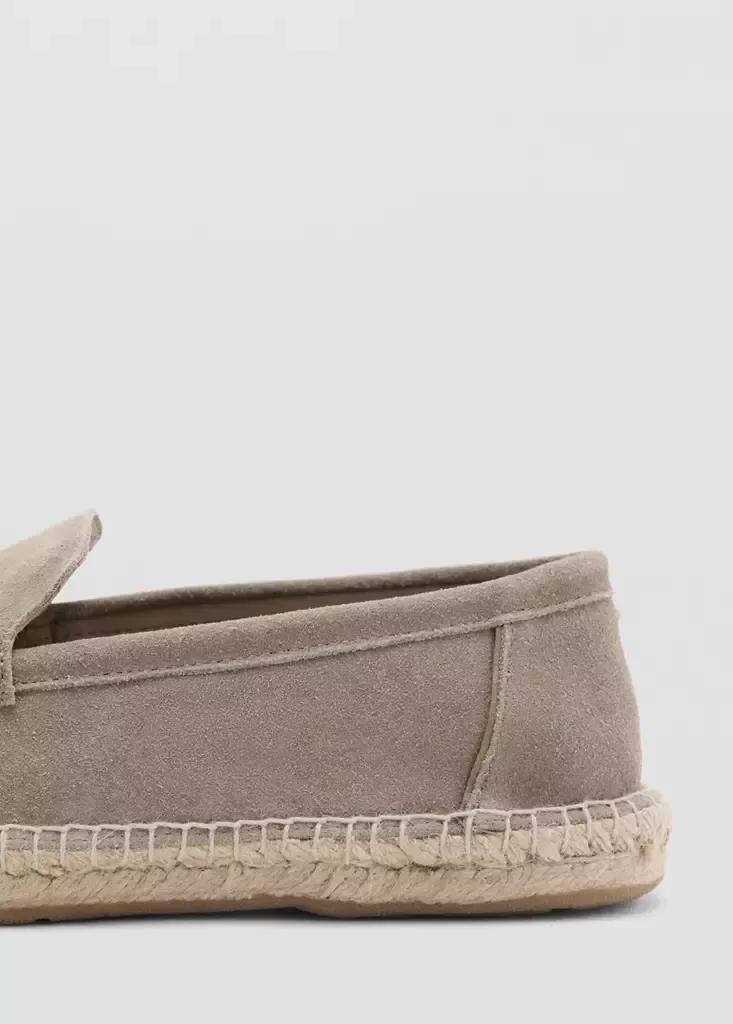 Brown Jute Leather Shoe, Medium Brown, large image number 6