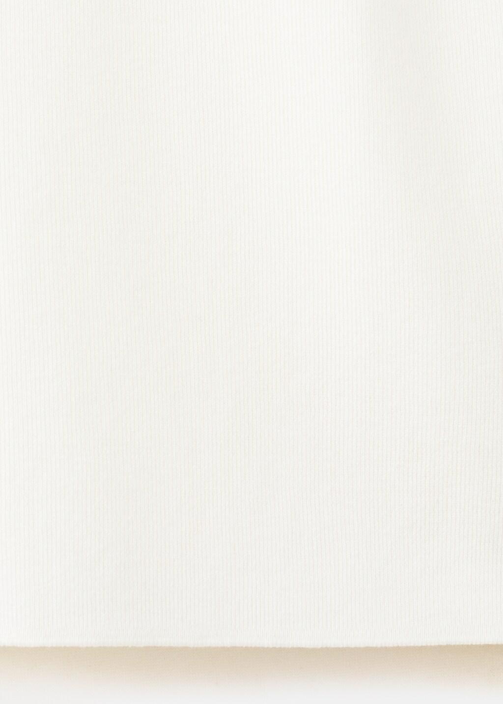 Beige Short-Sleeve Cotton T-Shirt, Light Beige, large image number 5