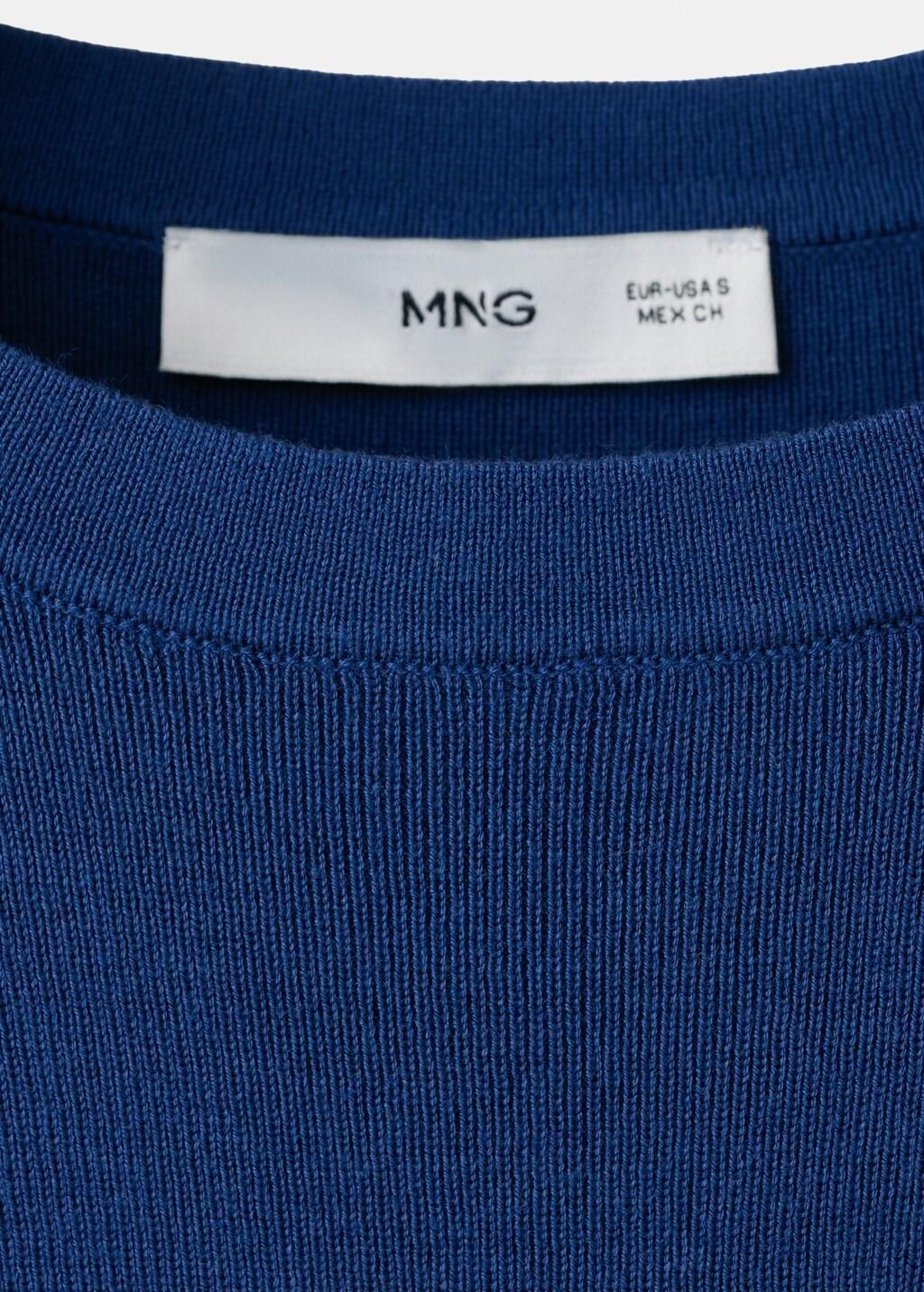 Blue Short-Sleeve Cotton T-Shirt, Bright Blue, medium