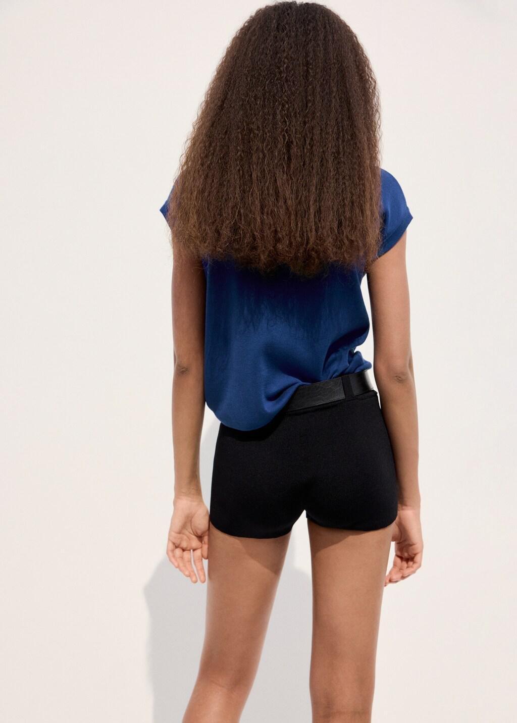 Blue Short-Sleeve Cotton T-Shirt, Bright Blue, large image number 2