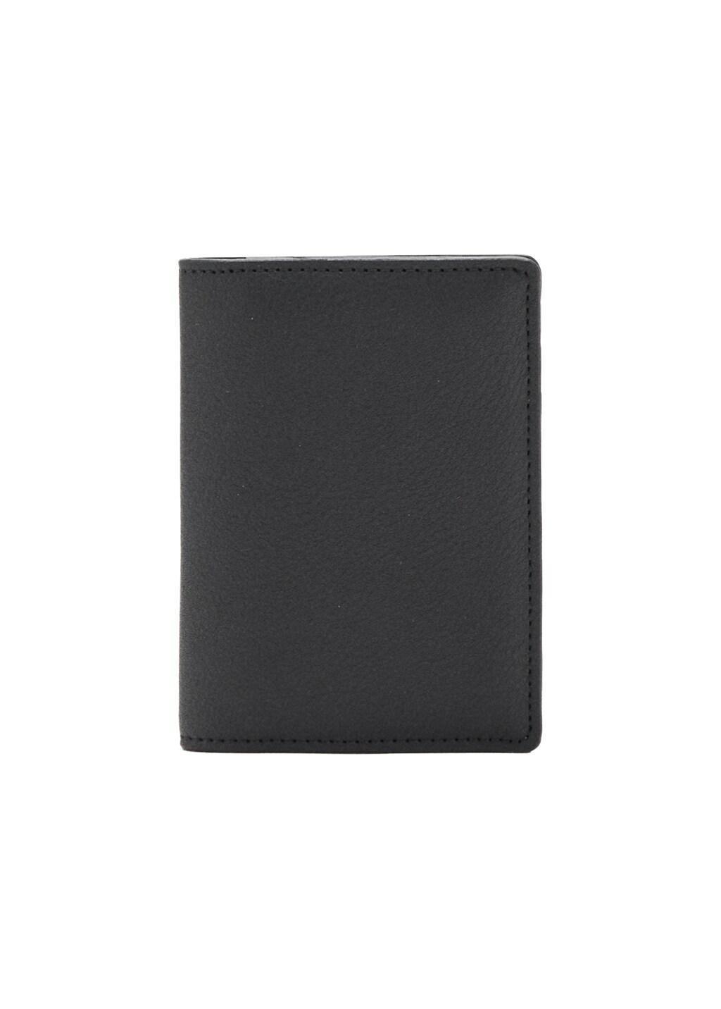 Black Wallet With Embossed Effect, Black, large image number 2
