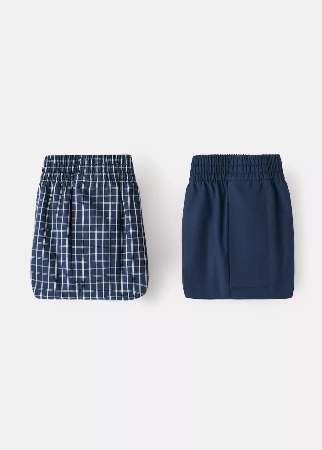 Blue Combined Under Trousers, Set Of 2, Dark Blue, large image number 3