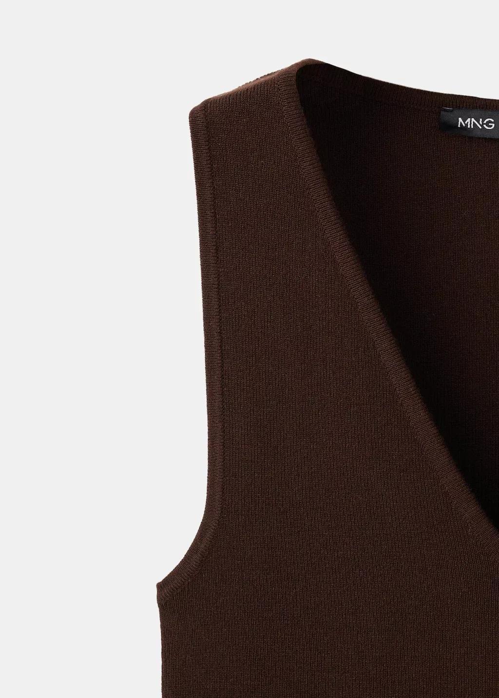 DARK BROWN Fine-knit top, Dark Brown, large image number 5