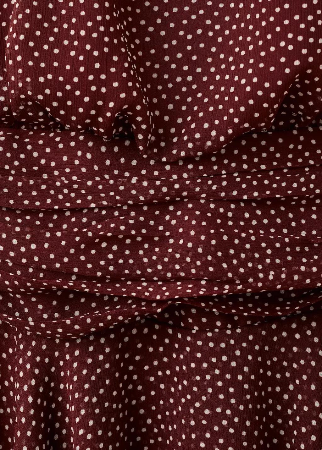 Orange Halter Polka Dot Dress, Medium Orange, large image number 1