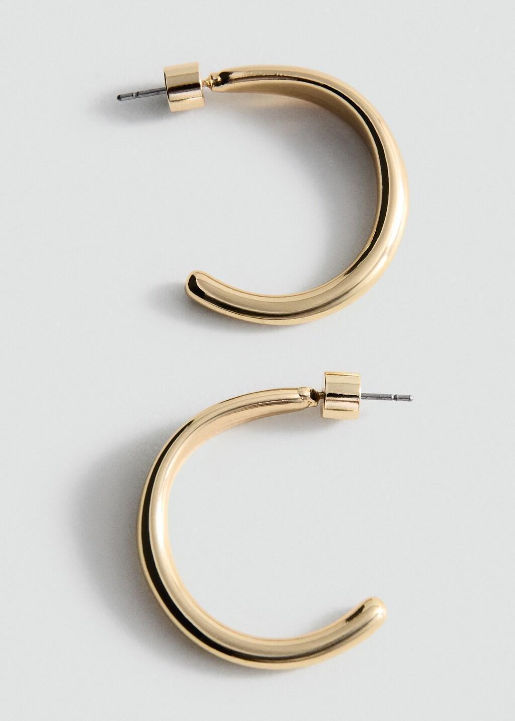 Gold Hoop Earrings, Gold, large image number 0
