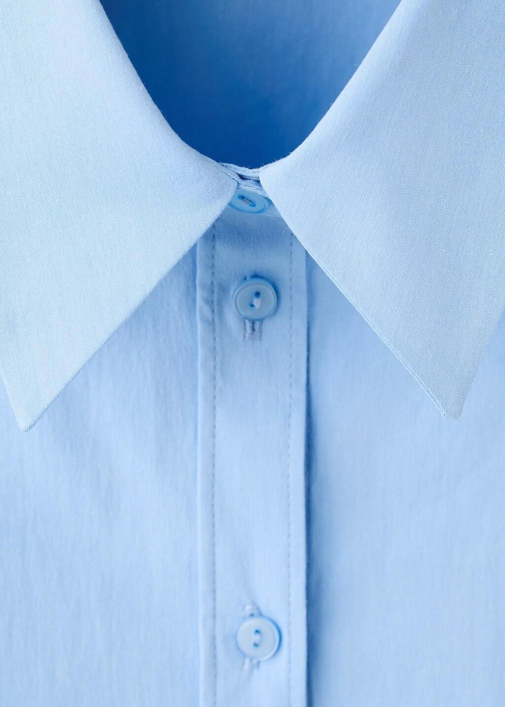 Blue Lt Pastel Fitted Short-Sleeved Shirt, Light-Pastel Blue, medium