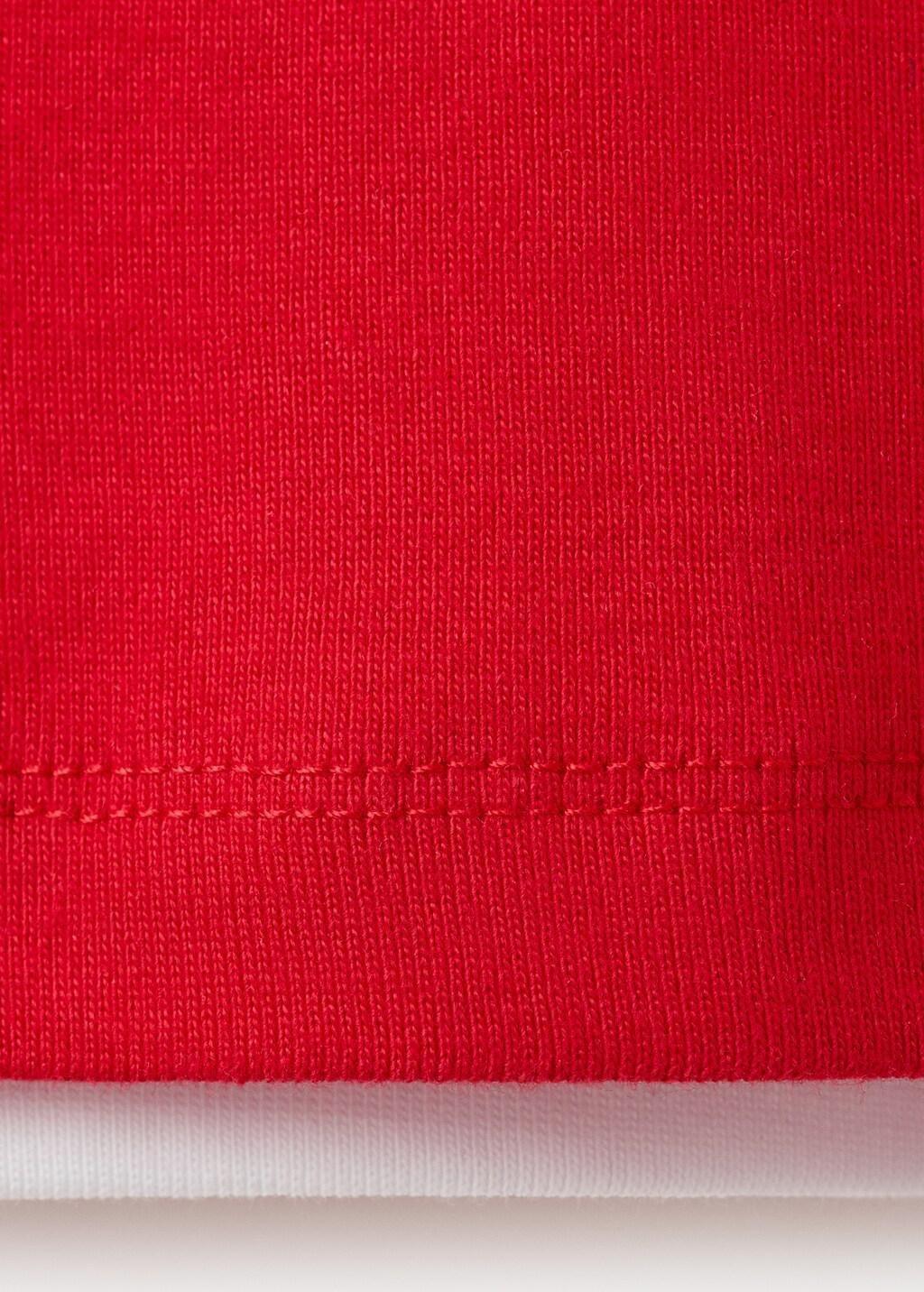 Red Two-Tone Contrast T-Shirt, Red, large image number 5