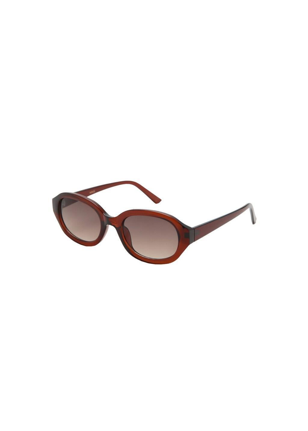 Brown Rectangular-Frame Sunglasses, Brown, large image number 2