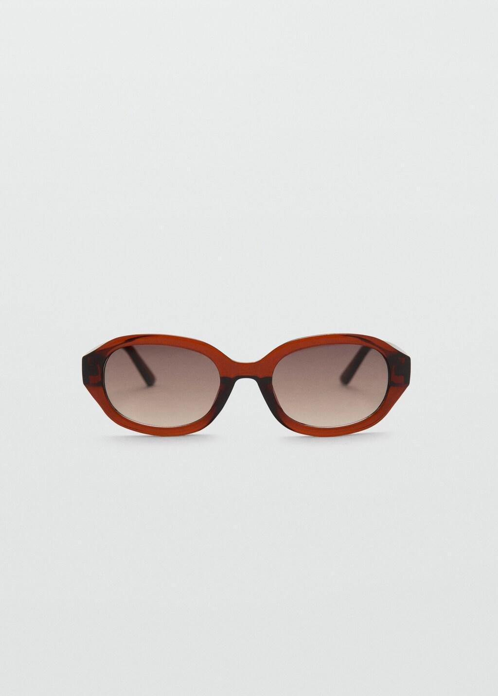 Brown Rectangular-Frame Sunglasses, Brown, large image number 3