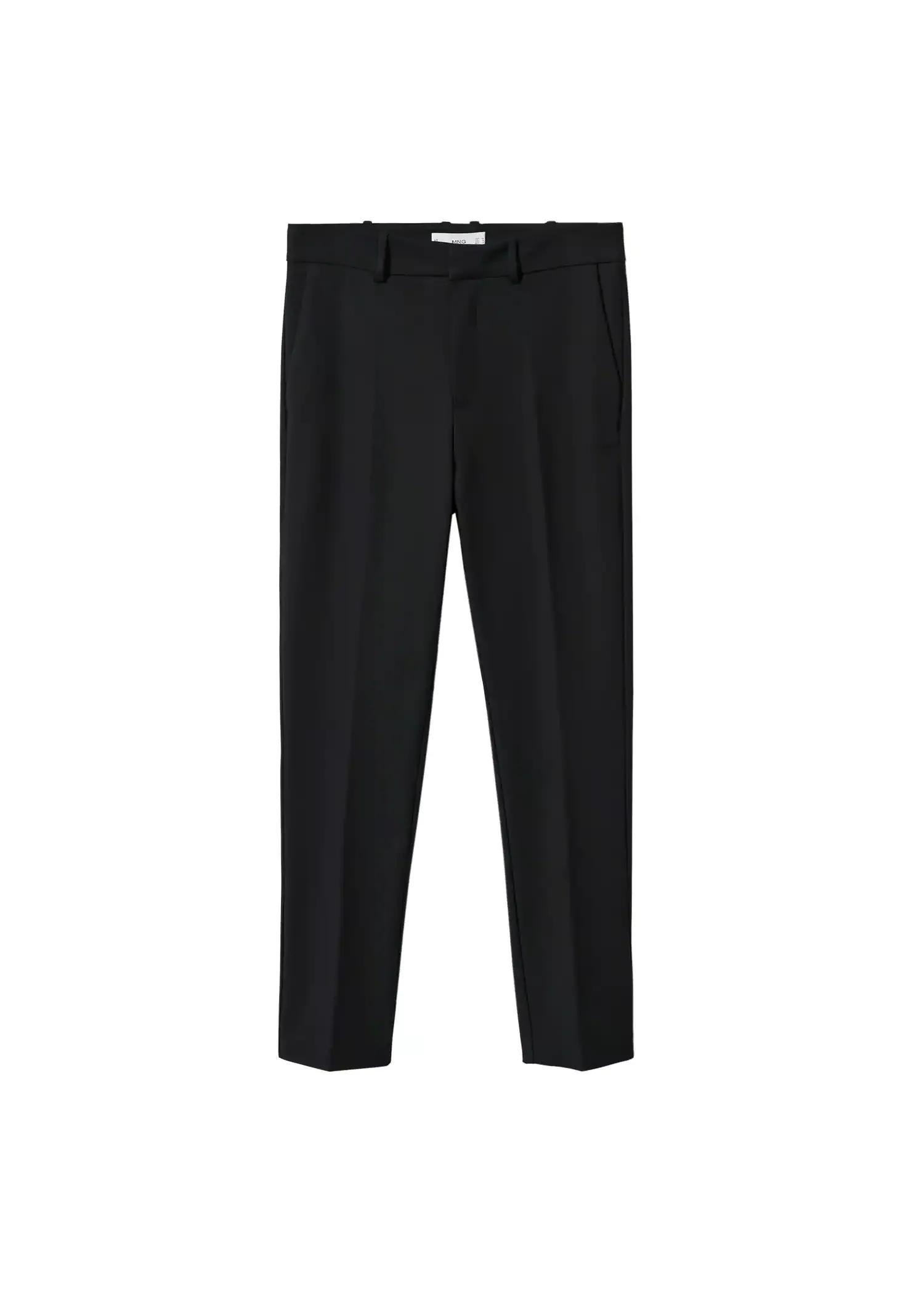 Black Suit Slim-Fit Trousers, , large image number 5