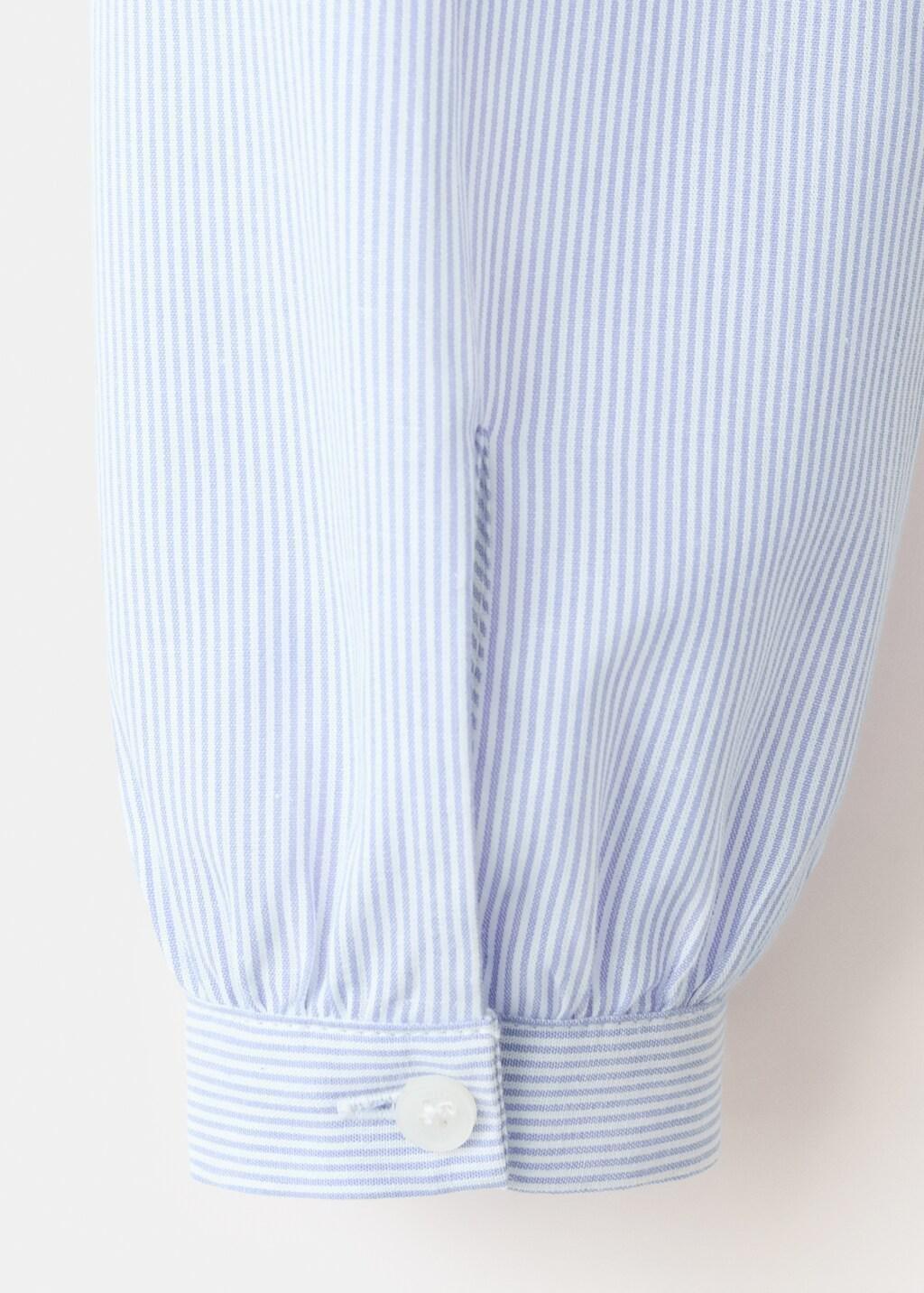 BLUE Ruffled cotton shirt, Kids Girl, Medium Blue, large image number 4