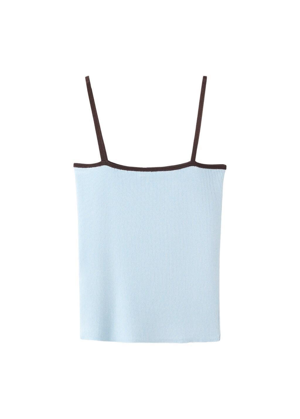 LT-PASTEL BLUE Fitted ribbed top, Light-Pastel Blue, large image number 4