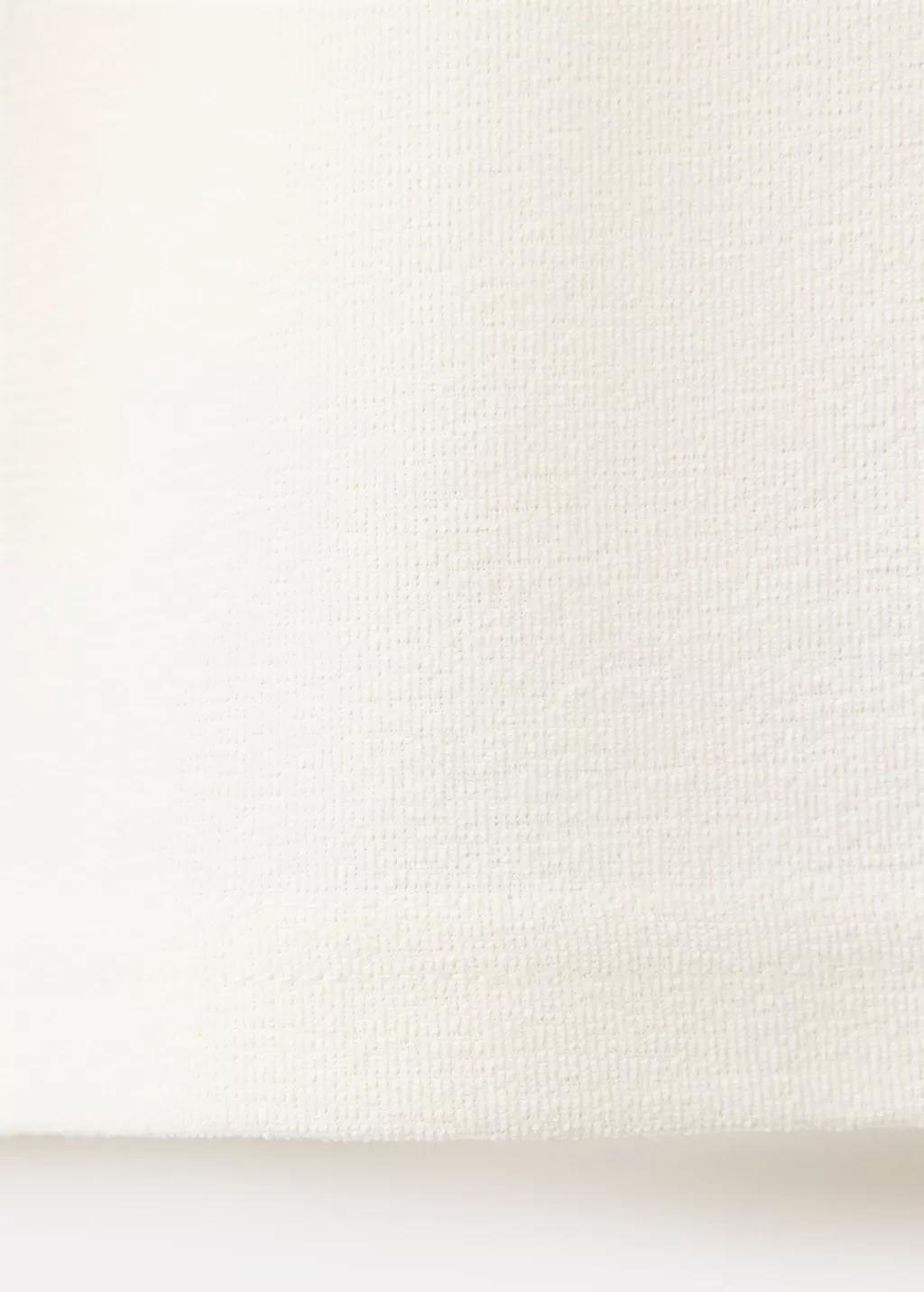WHITE Textured cotton blend polo, Men, White, large image number 3