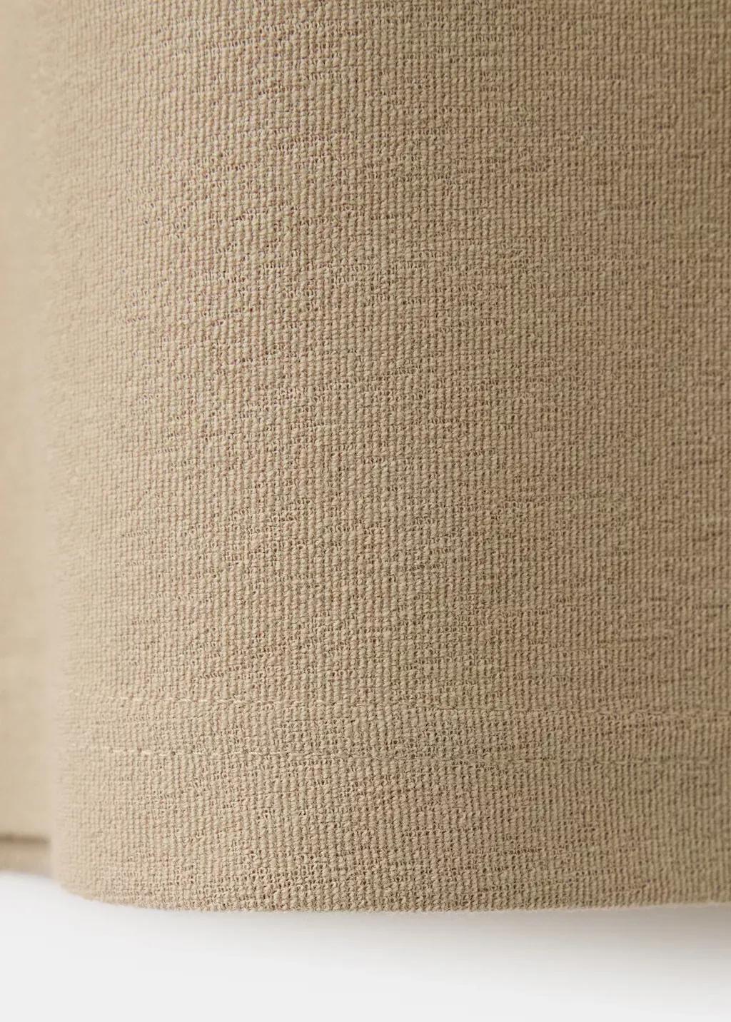 BEIGE Textured cotton blend polo, Men, Light Beige, medium