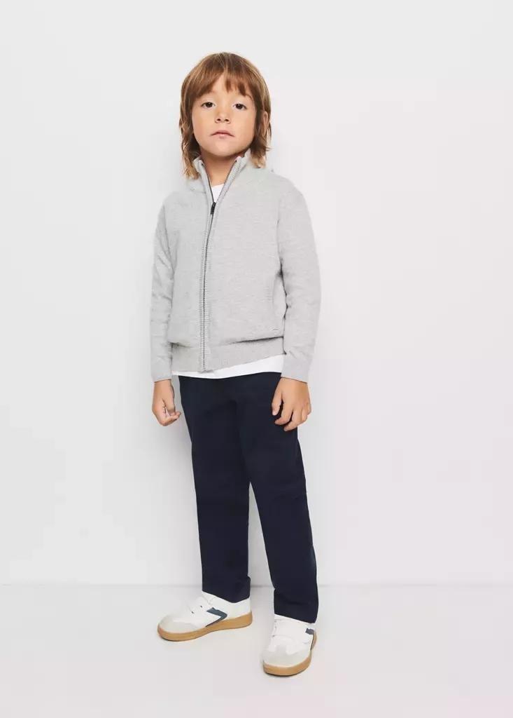 NAVY Cotton chinos, Baby Boy, Navy, large image number 0