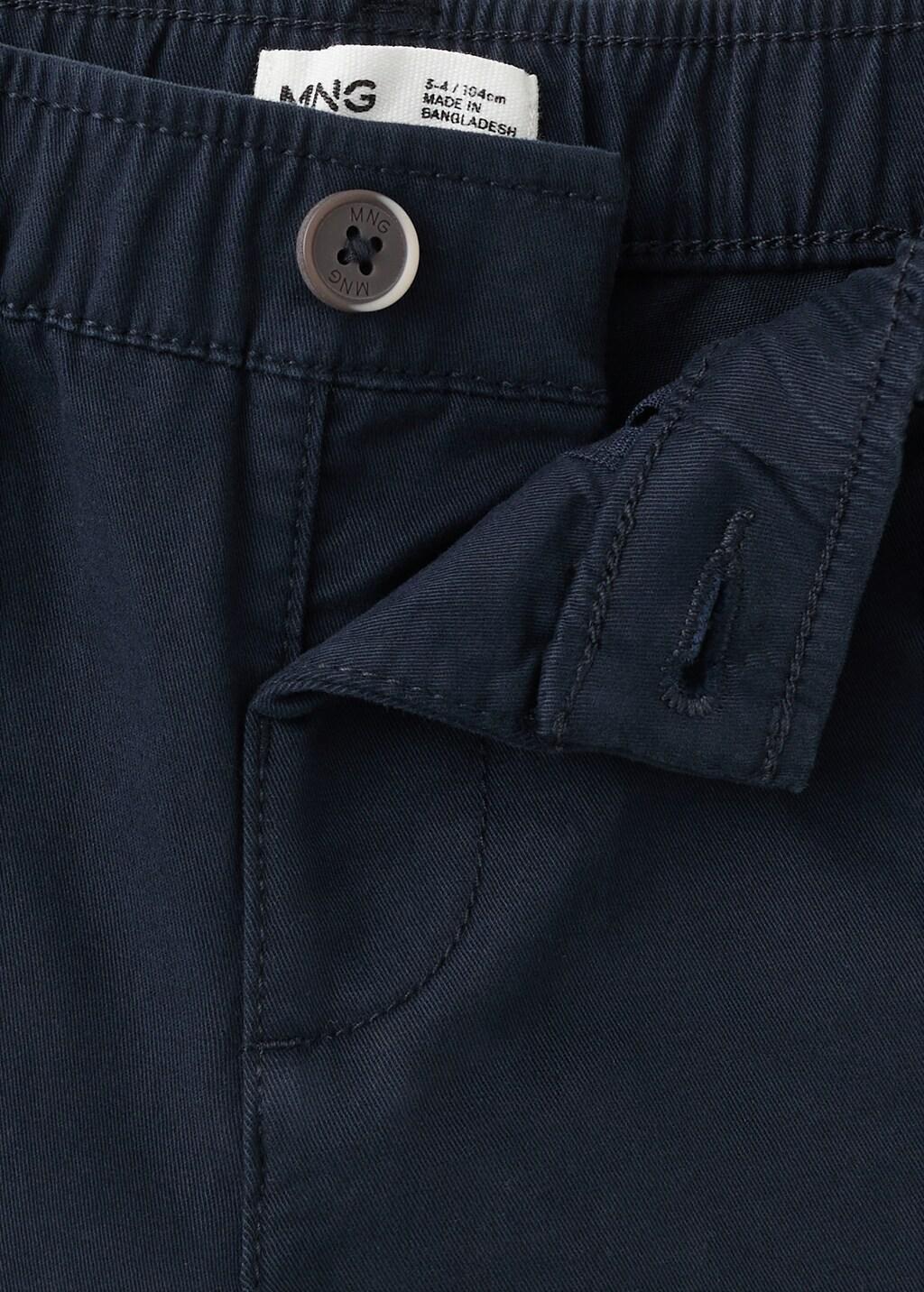 NAVY Cotton chinos, Baby Boy, Navy, large image number 1