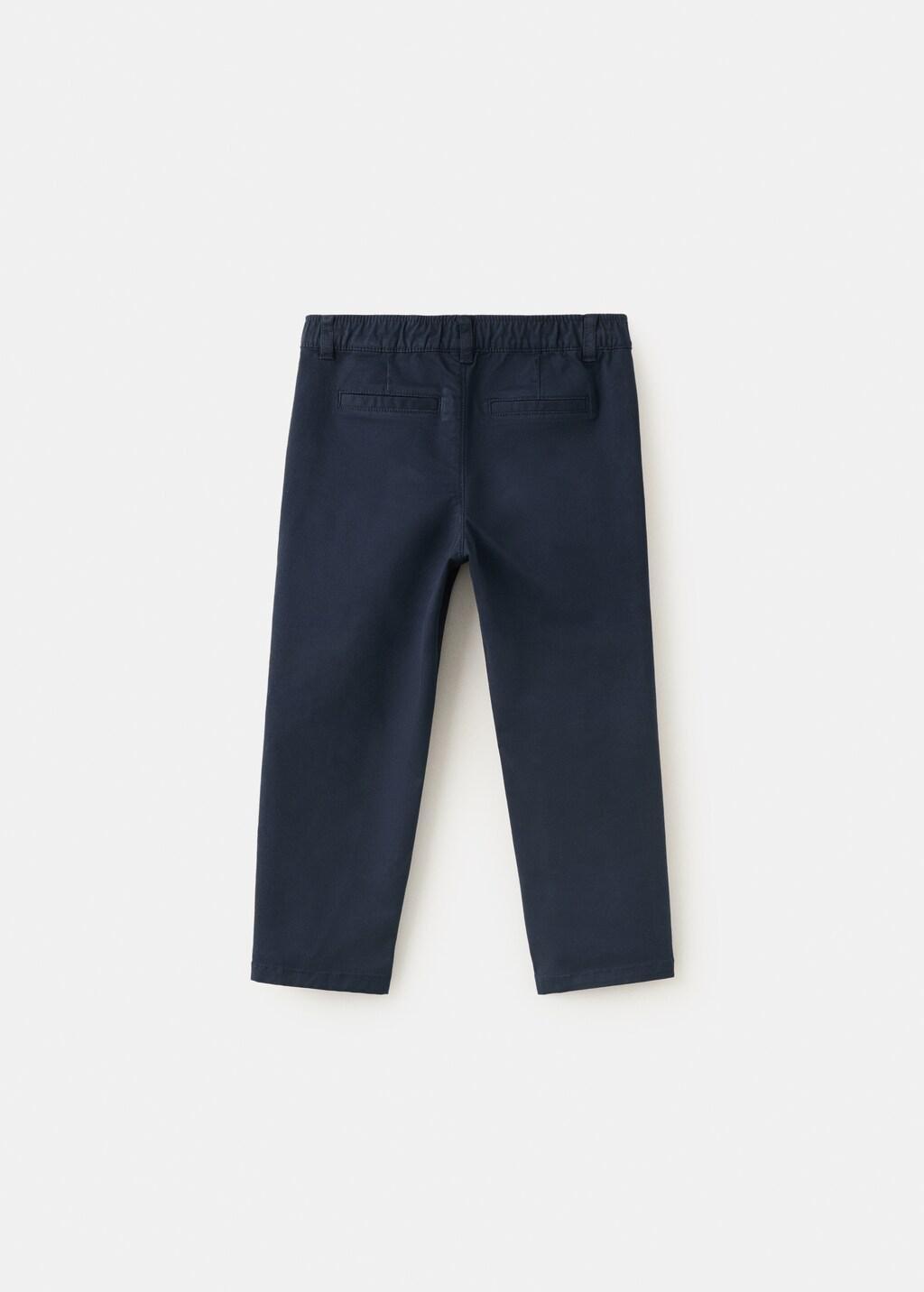 NAVY Cotton chinos, Baby Boy, Navy, large image number 2