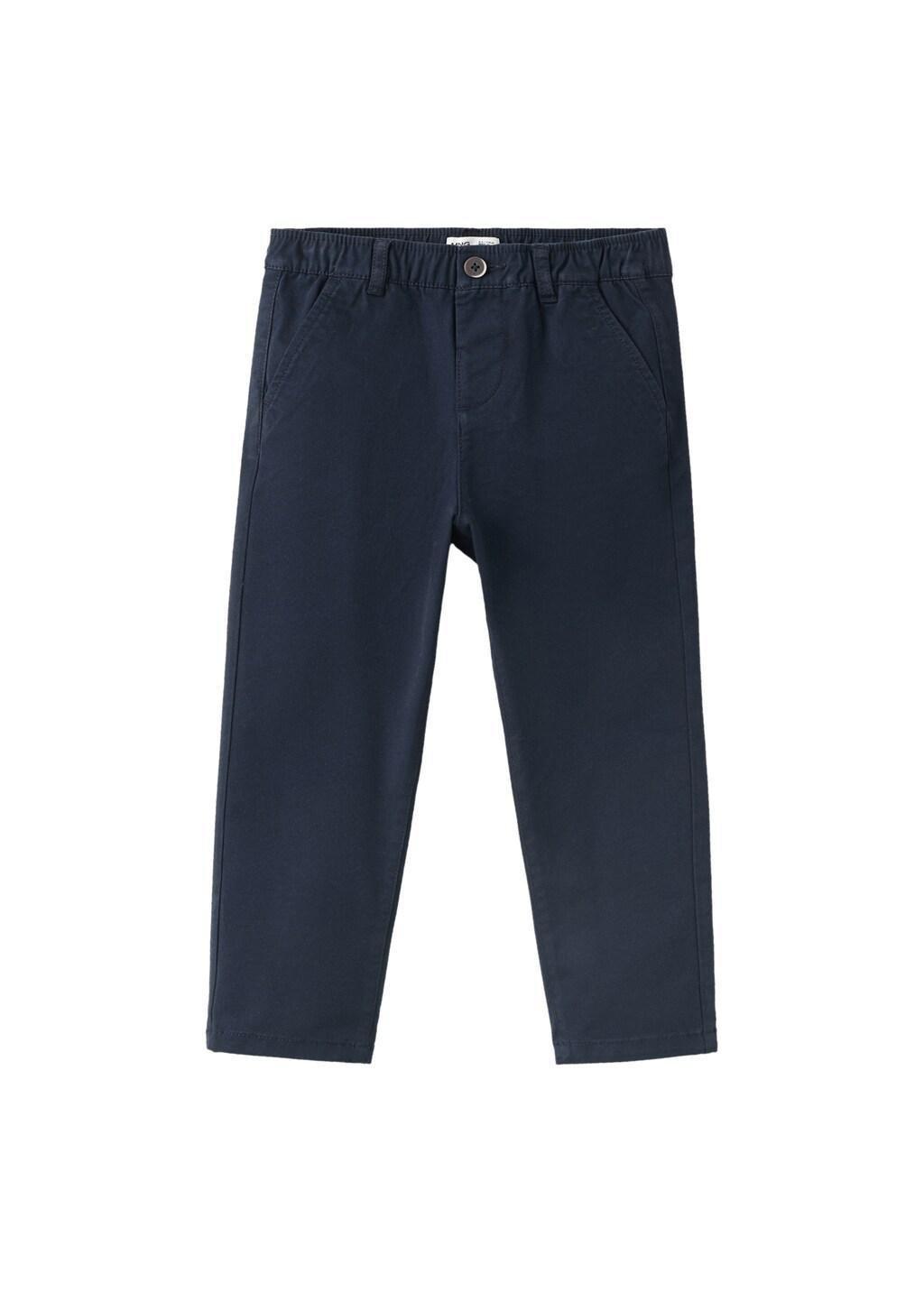 NAVY Cotton chinos, Baby Boy, Navy, large image number 4