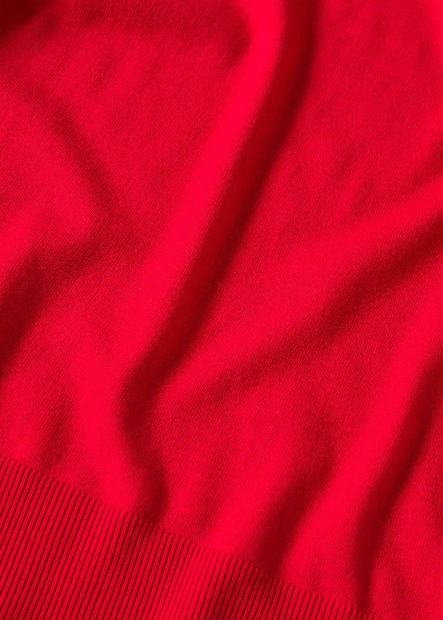Red Turtleneck Knitted Sweater, , large image number 7