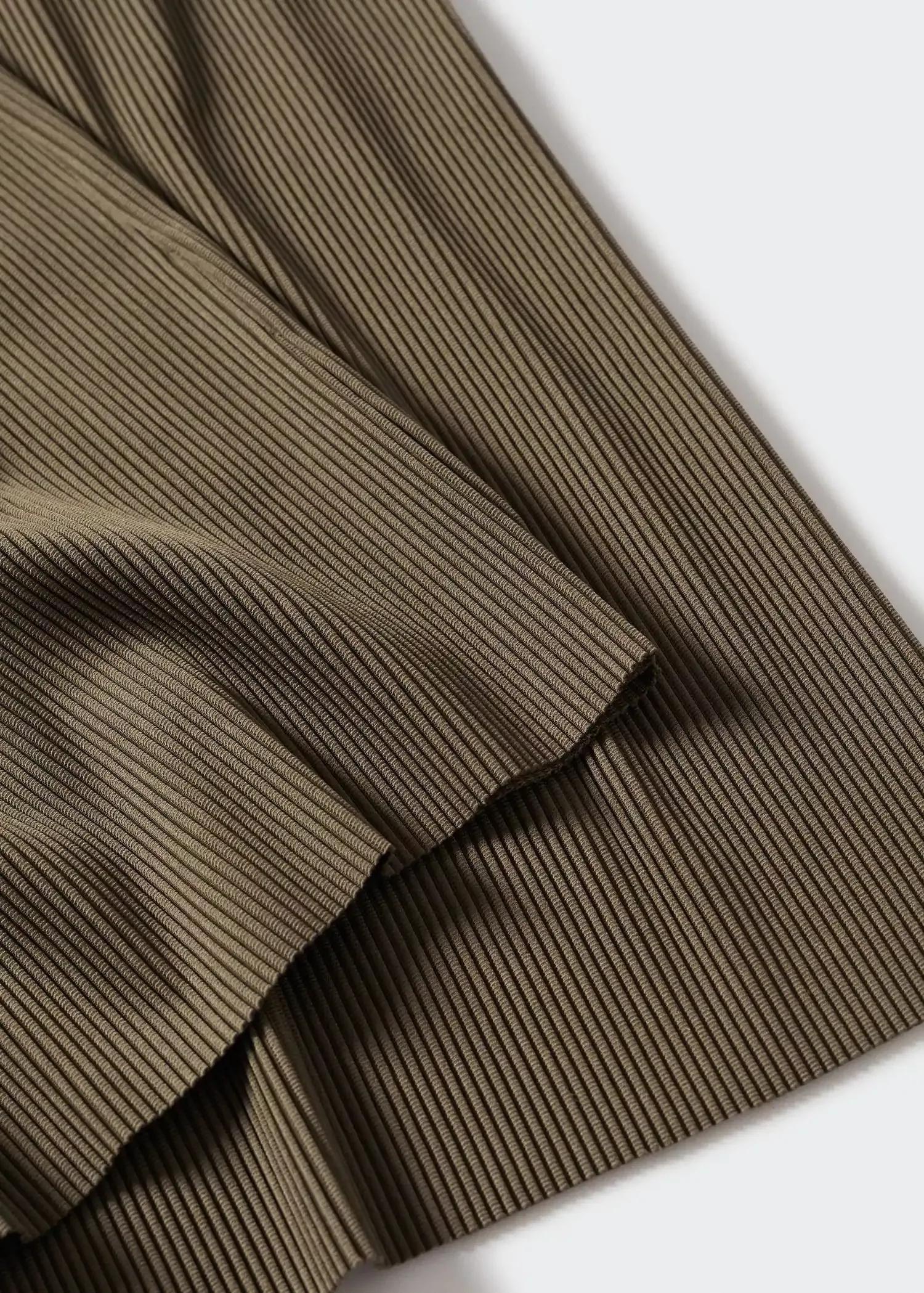 beige - khaki Pleated palazzo trousers, , large image number 3