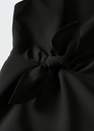 Mango - black Bow short dress