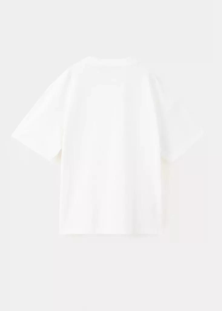 White Oversized Printed Plus-Size T-Shirt, Kids Boys, White, large image number 1