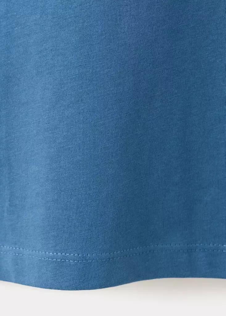 Blue Oversized Printed Plus-Size T-Shirt, Kids Boys, Medium Blue, large image number 3
