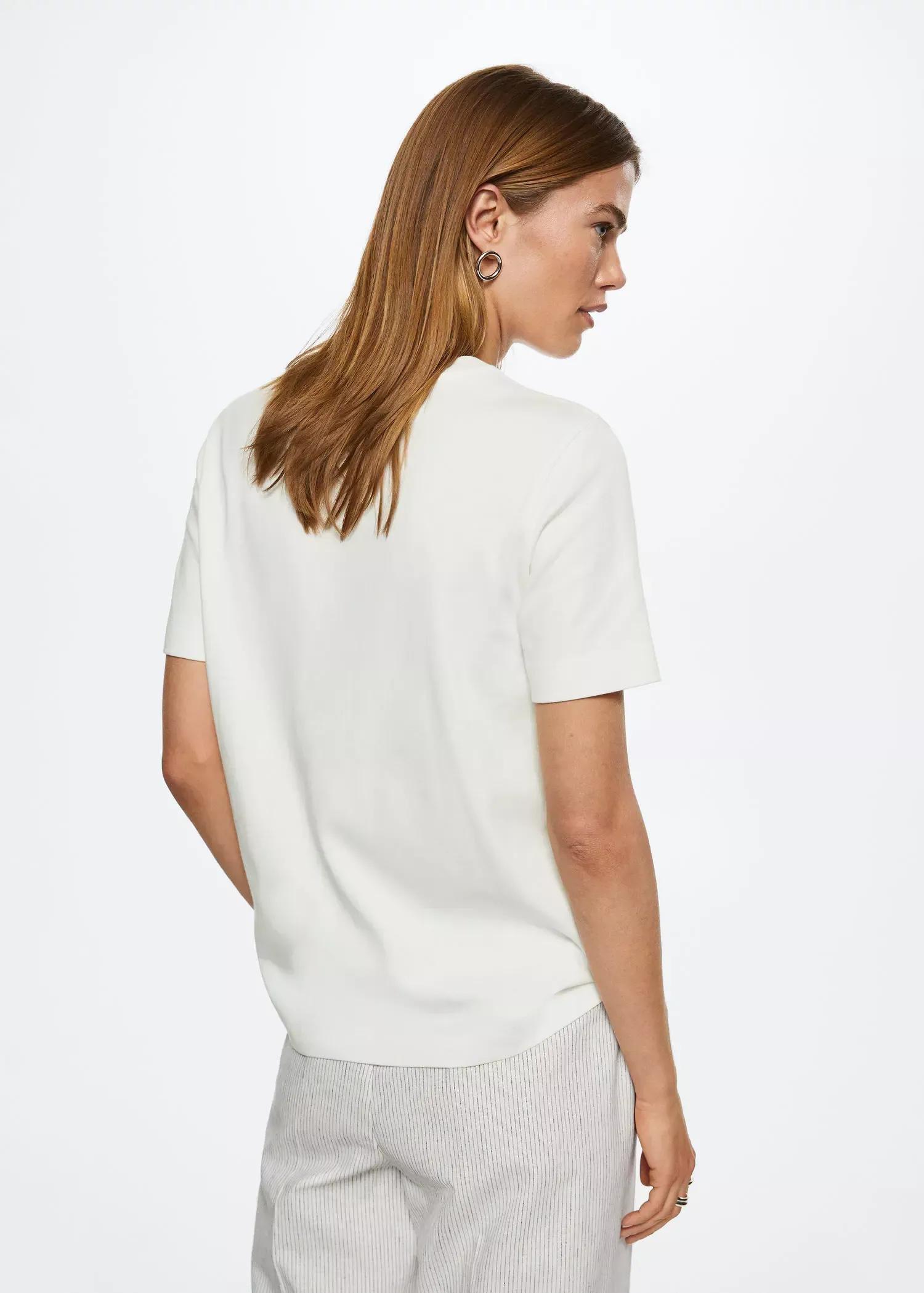 natural white Premium cotton t-shirt, , large image number 6
