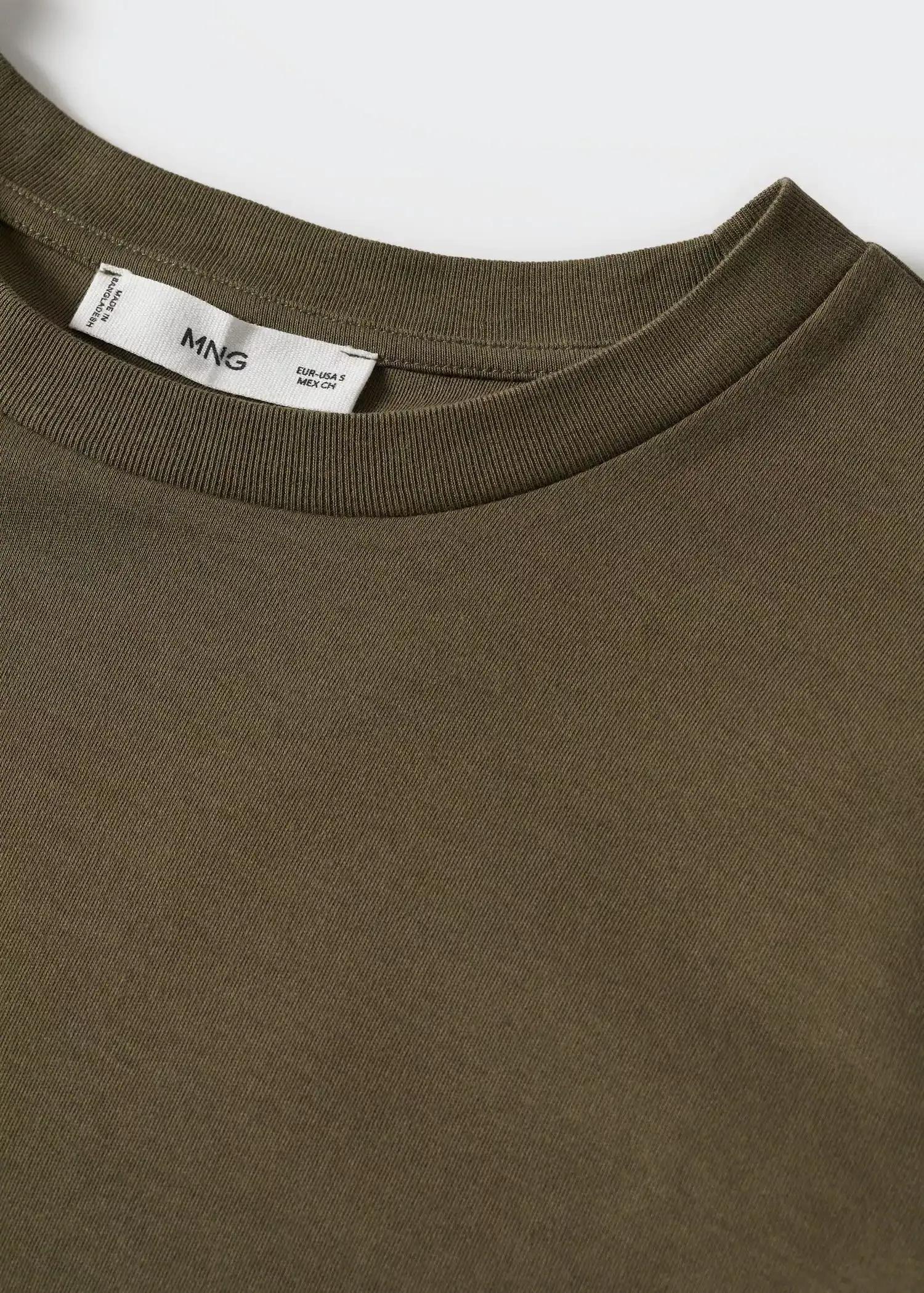 beige - khaki Premium cotton t-shirt, , large image number 2