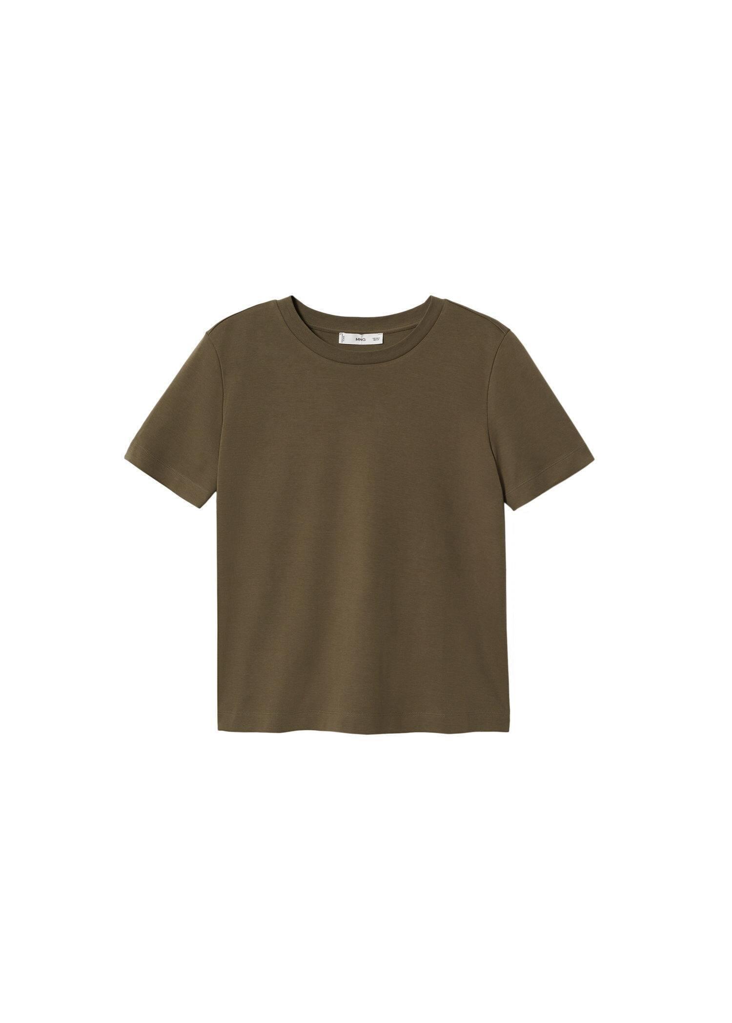 beige - khaki Premium cotton t-shirt, , large image number 4