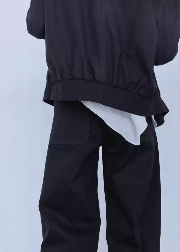 Grey High-Waisted Wide leg Jeans, Open Grey, large image number 3