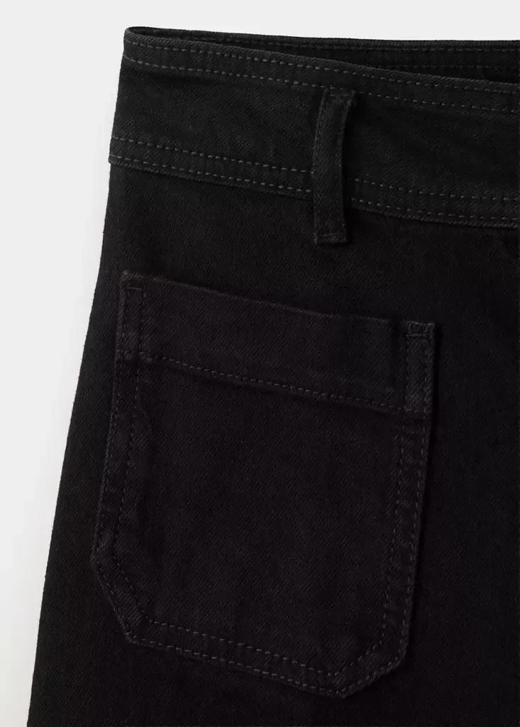 Grey High-Waisted Wide leg Jeans, Open Grey, large image number 7