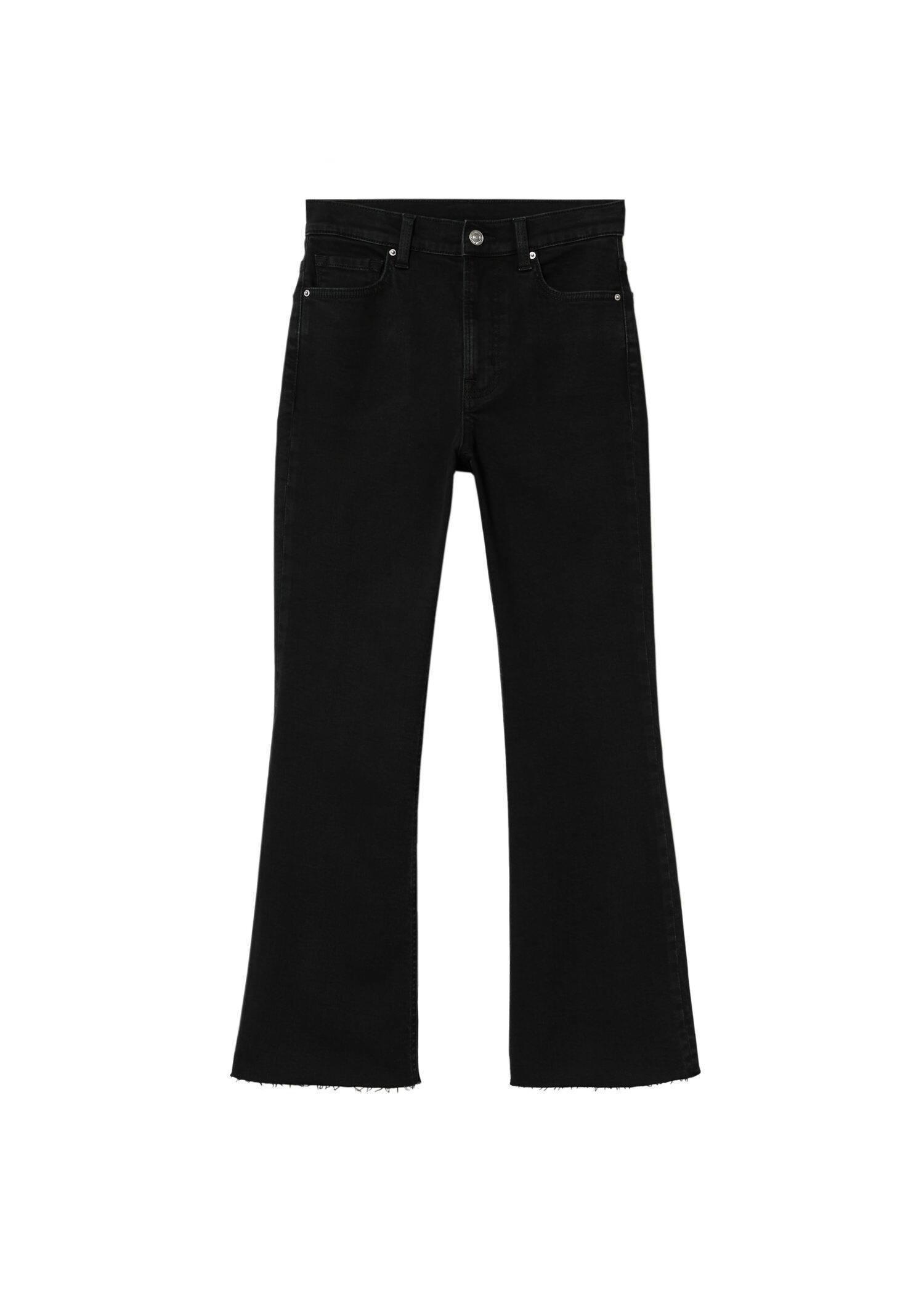 Grey Mid-Rise Flared Jeans, , large image number 7